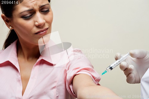 Image of Female Receiving Injection