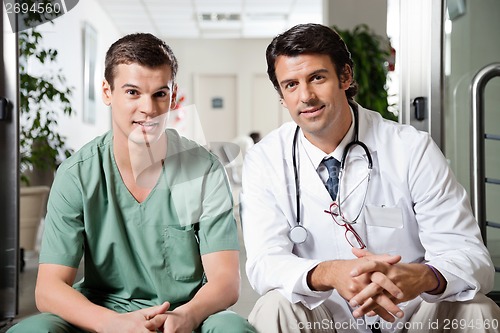 Image of Medical Coworkers Sitting Together