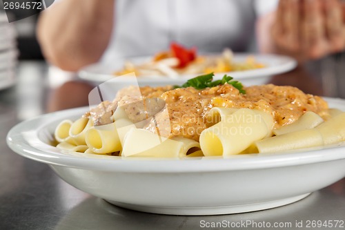 Image of Pasta Served In Plate