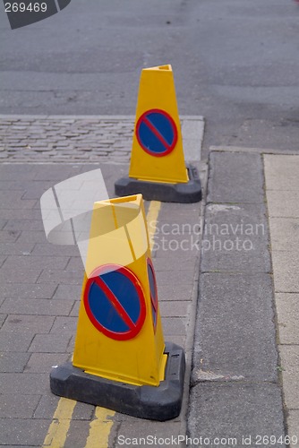 Image of No parking cones