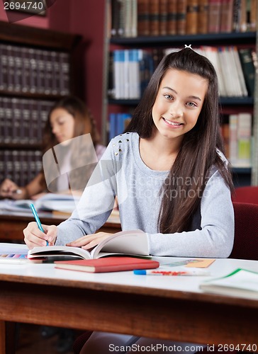 Image of Teenage Schoolgirl Smiling