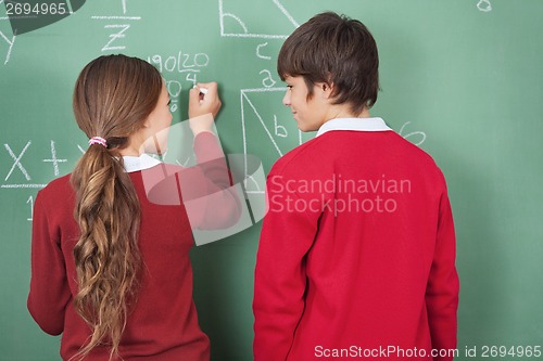 Image of Students at Black Board