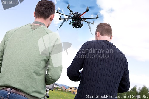 Image of Pilot and Photographer with Photography Drone