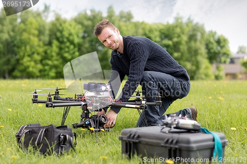 Image of Portrait of an UAV Aerial Photography