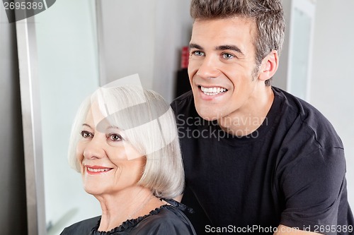 Image of Female Client And Hair Stylist