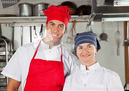 Image of Confident Chefs In Kitchen