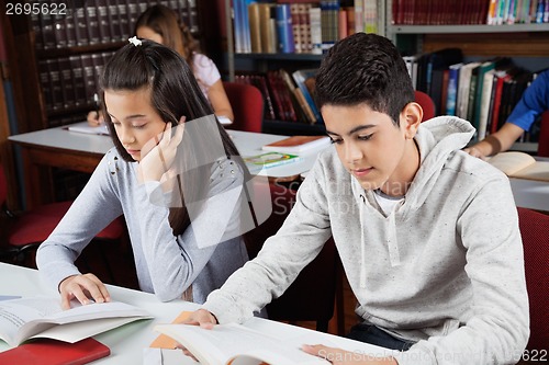 Image of Schoolchildren Studying In Library