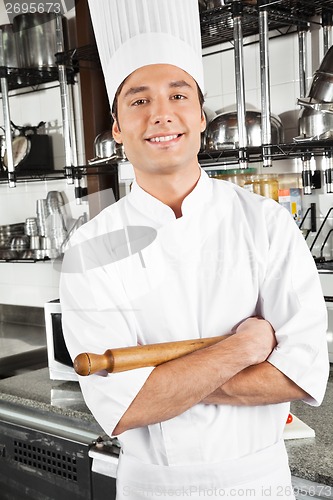 Image of Happy Chef Standing With Arms Crossed