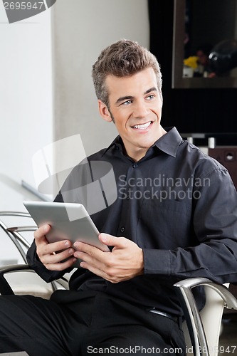 Image of Customer Waiting In Hair Salon