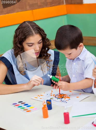 Image of Teacher Student In Class