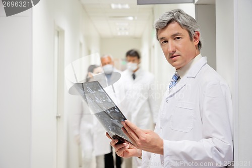 Image of Radiologist Holding X-ray