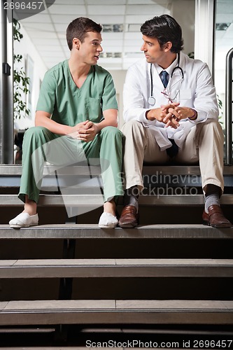 Image of Medical Colleagues Having Discussion