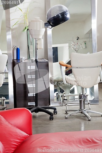 Image of Hair Salon With Steamer And Chair