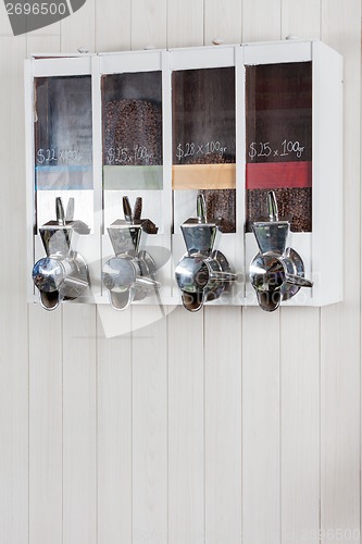 Image of Coffee Beans In Vending Machine