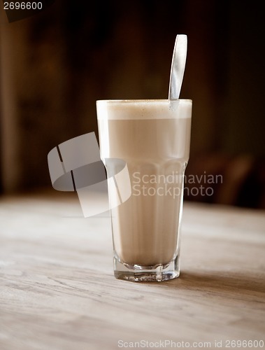 Image of Latte in Cafe