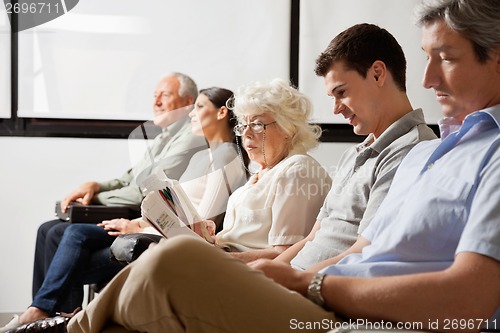 Image of People Waiting In Lobby