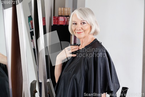 Image of Beautiful Senior Woman At Hair Salon