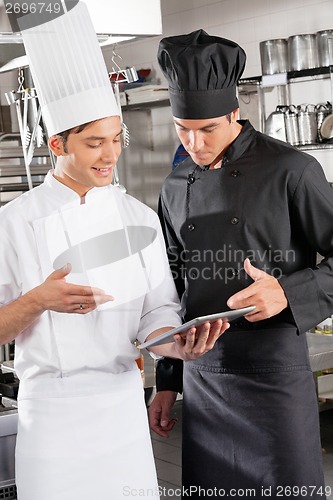 Image of Chefs With Digital Tablet