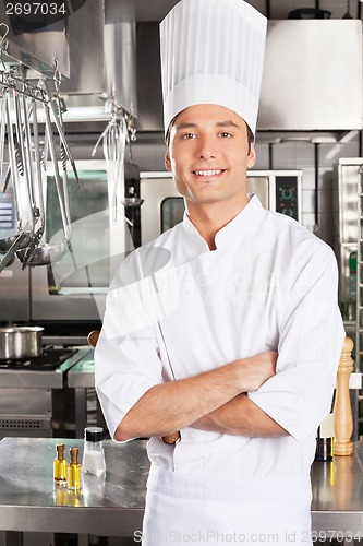 Image of Young Chef With Arms Crossed