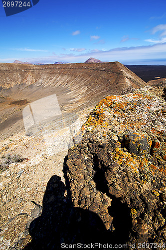 Image of timanfaya  in los volcanic r 