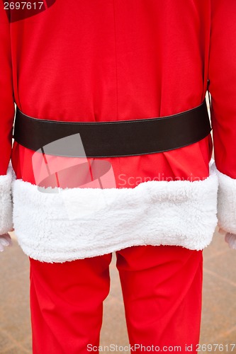 Image of Senior Man In Santa Claus Costume