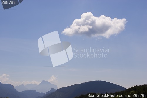 Image of Sky over the mountains