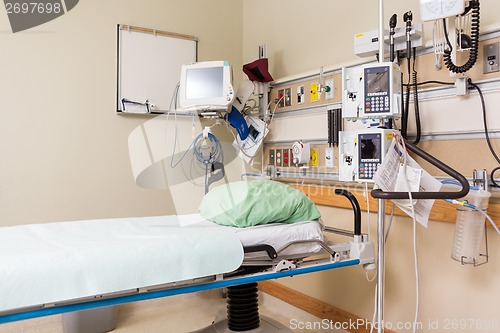 Image of Hospital Bed And Medical Tools