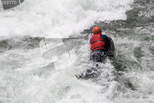 Image of Hydrospeed in white water