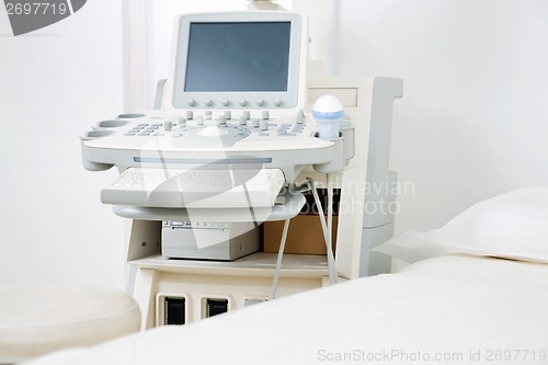 Image of Examination Room With Ultrasonography Machine