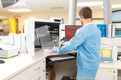 Image of Hematology Analysis in Hospital Laboratory