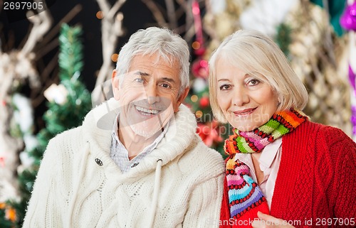 Image of Happy Couple At Christmas Store