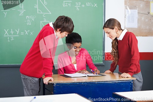 Image of Teacher Teaching Mathematics To Students