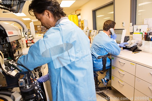 Image of Trouble shooting lab equipment