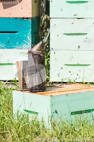 Image of Bee Smoker At Apiary