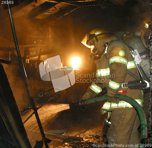 Image of garage fire