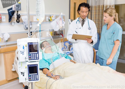 Image of Dialysis Machine With Patient And Doctor