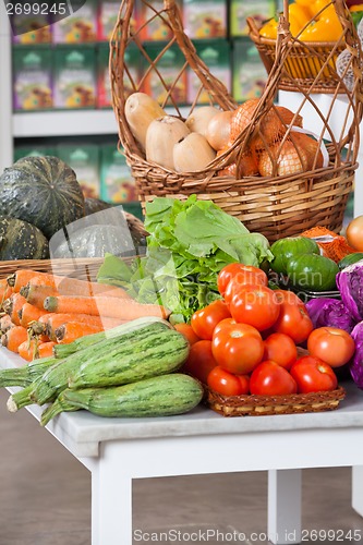 Image of Fresh Vegetables On Table