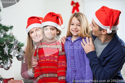 Image of Family At Home During Christmas