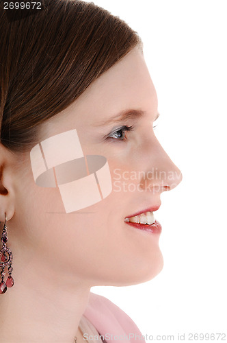 Image of Closeup of girls face.