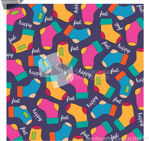 Image of seamless background with socks