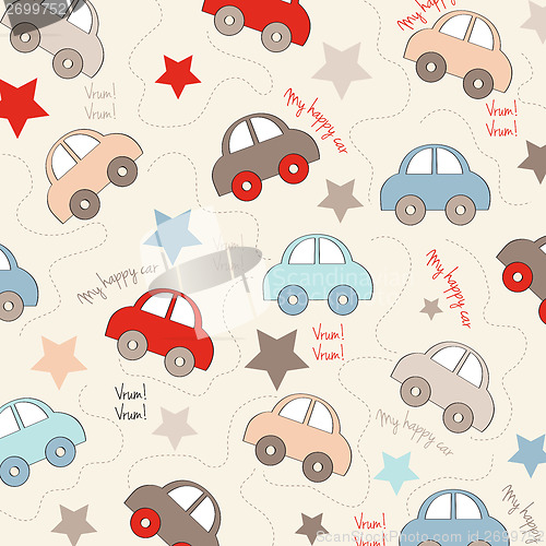 Image of seamless background with cars