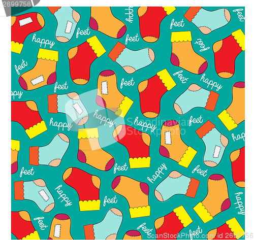 Image of seamless background with socks