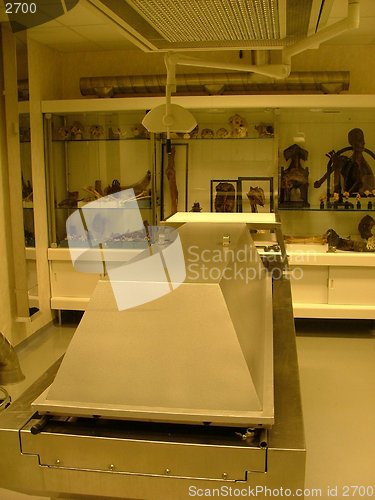 Image of autopsy room in a medical faculty