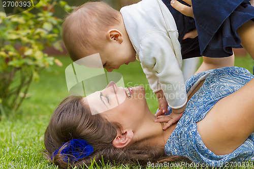 Image of Happy mother with child