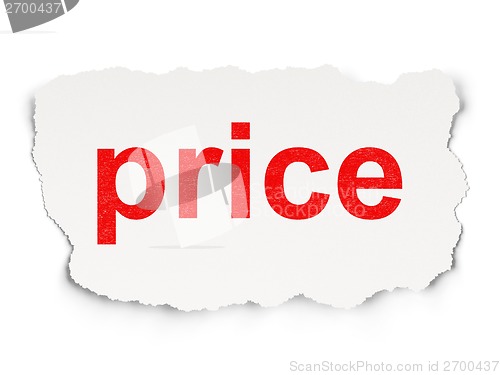 Image of Marketing concept: Price on Paper background