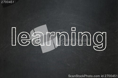 Image of Education concept: Learning on chalkboard background