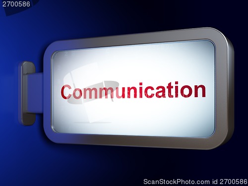 Image of Advertising concept: Communication on billboard background