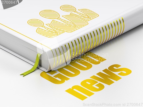 Image of News concept: book Business People, Good News on white background