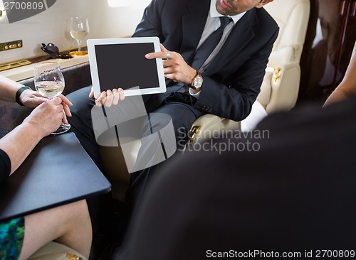 Image of Business Partners Meeting In Private Jet