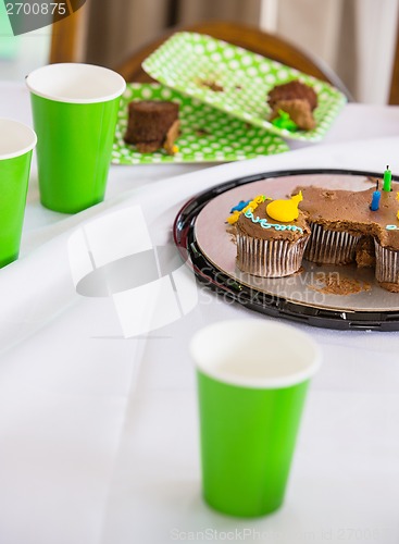 Image of Birthday Cake And Disposable Cups